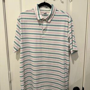 Puma Striped Golf Polo